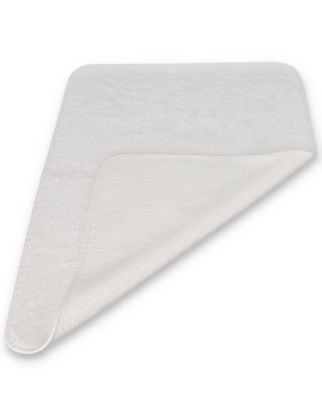 Alfombrilla de baño de algodón puro LISCIO BLANC