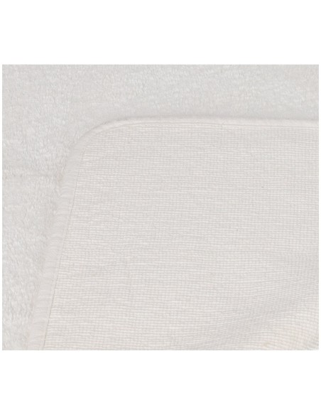 Tapis de bain en pur coton LISCIO BLANC