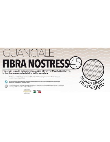 Oreiller de joue avec tissu effet massage FIBRA NO STRESS