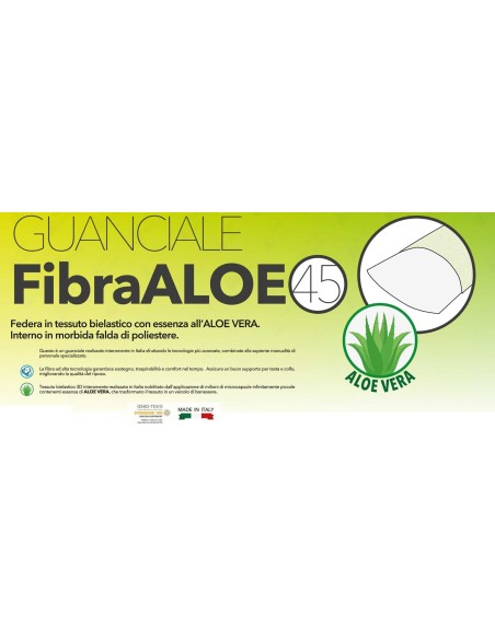 Guanciale traspirante FIBRA ALOE