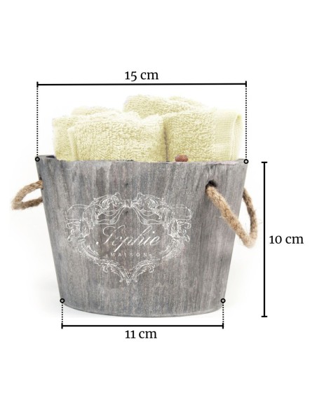 Débarbouillettes ensemble 4 pièces dans un bocal MASTELLO