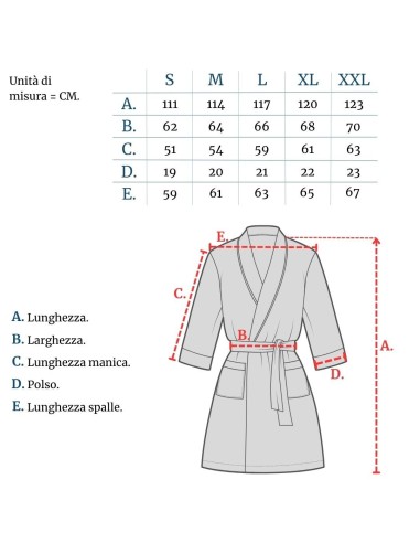 Microfibra Accappatoio Tecnico