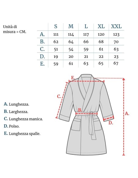 Albornoz de microfibra técnica