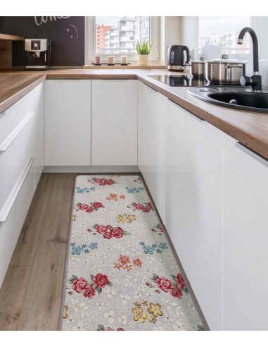 Tapis de cuisine lavable antidérapant ROSETO DELUXE