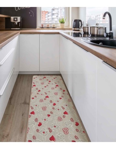 Alfombra de cocina lavable antideslizante TWILL DELUXE