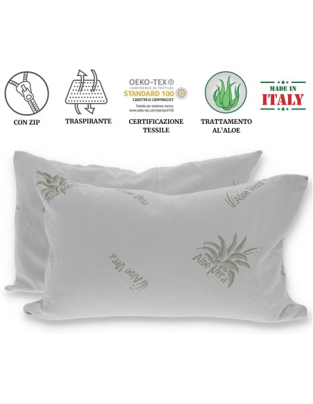 Housse d’oreiller par paires ALOE VERA