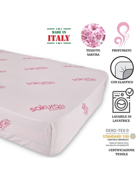 Funda de colchón con esquinas perfumadas SAKURA
