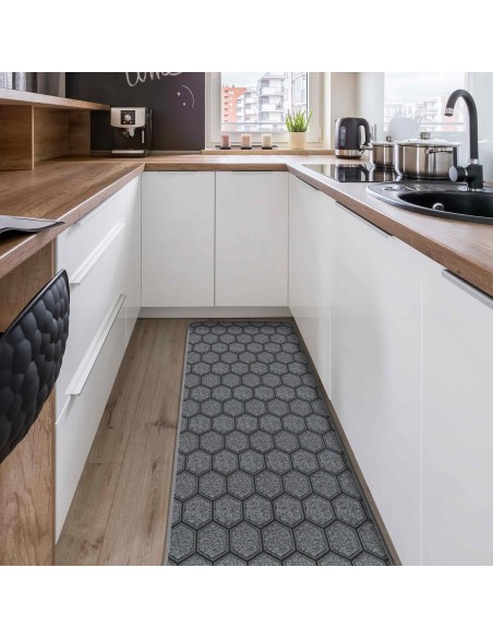 Tapis de cuisine antidérapant de 50 cm de large. ALVÉOLE