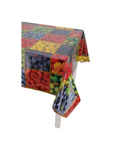 Transparente plastifizierte Tischdecke h 140 cm. pro Meter CRISTAL