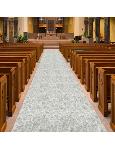 Alfombra de boda con película de 1 metro de ancho ROSE BIANCHE
