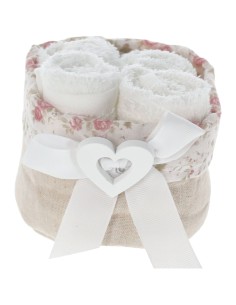 Lavette bagno con cestino set 4 pezzi GARDEN 2