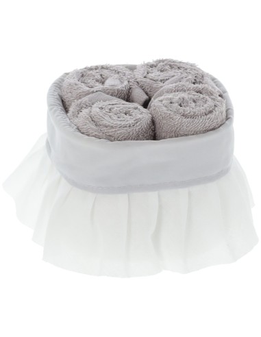 Lavabos de salle de bain avec ensemble panier 4 pièces JARDIN