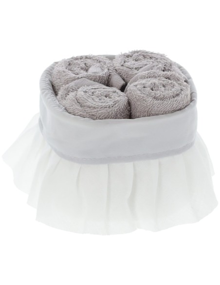 Lavabos de salle de bain avec ensemble panier 4 pièces JARDIN