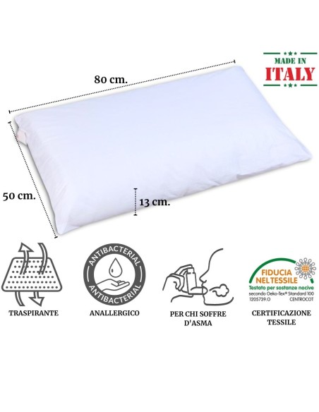 Guanciale my vip Sensifil  50x80 cm Kissen gegen asthma