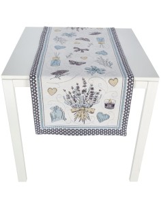 Mantel individual cuadrado o corredor de mesa LAVANDA