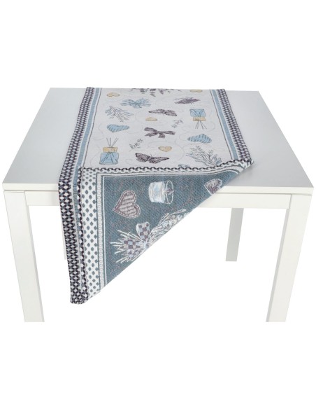 Quadratisches Tischset oder Tischläufer LAVANDA