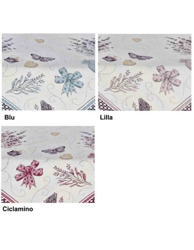 Mantel individual cuadrado o corredor de mesa LAVANDA