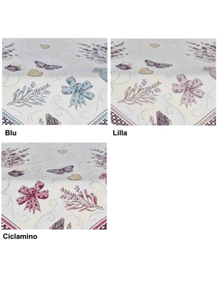 Mantel individual cuadrado o corredor de mesa LAVANDA