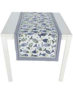 Plaquette carrée ou chemin de table PESCI