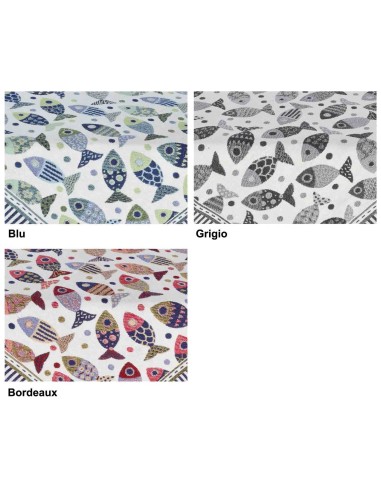 Mantel cuadrado central o camino de mesa PESCI