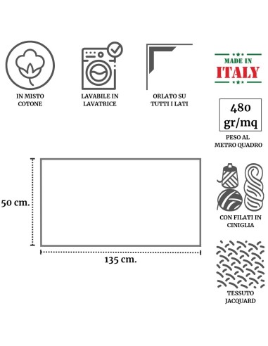 Tovaglietta centrotavola quadrata o runner tavolo CORALLO