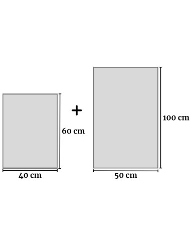 Mikrofaser Handtücher Paar 1 cm 40x60 + 1 cm 50x100