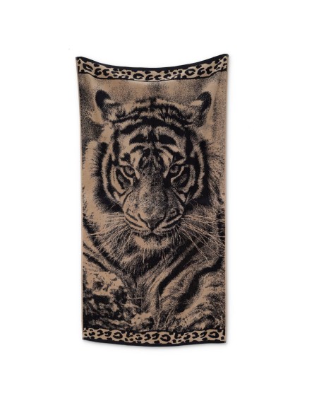 Serviette de plage en coton égyptien 90X165 cm. SAFARI