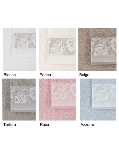 Paire de serviettes d'éponge ROSITA