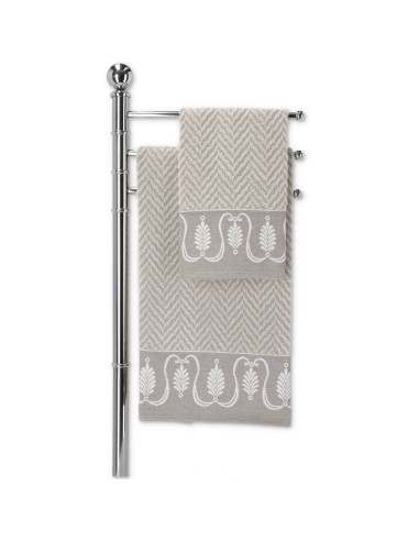 Paire de serviettes de toilette et bidet ANGELICA