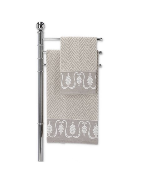 Paire de serviettes de toilette et bidet ANGELICA