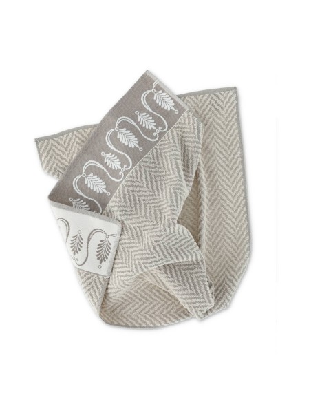 Paire de serviettes de toilette et bidet ANGELICA