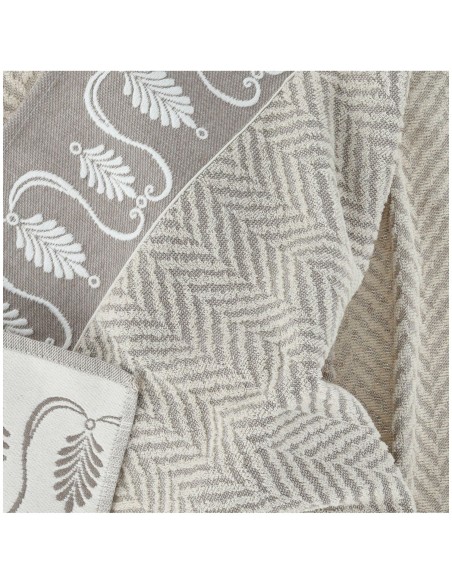 Paire de serviettes de toilette et bidet ANGELICA