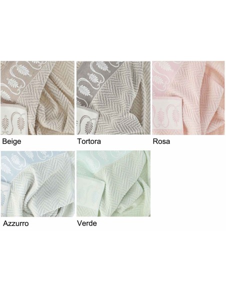 Paire de serviettes de toilette et bidet ANGELICA