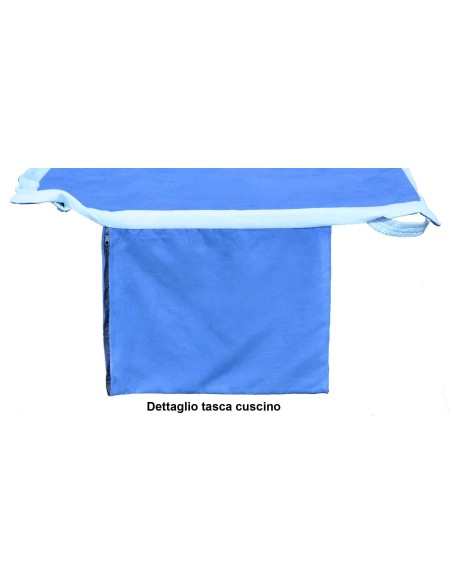 Comodo Telo mare microfibra per la sdraio con tasche laterali cm 70x185