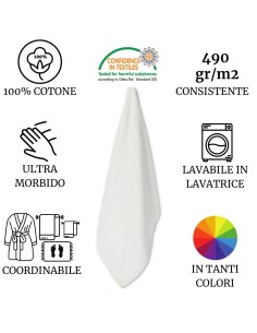 Set telo bagno cotone 100x150 cm. 5 pezzi SOFIA 2