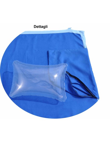 ComodServiette microfibre pour les chaises de plage avec côté poches cm 70 x 185