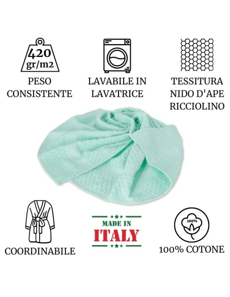 Coppia di asciugamani in spugna NATURELLA