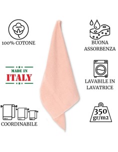 Badetuch-Set aus Baumwolle 100x150 cm. 4 Stück VENEZIA 2