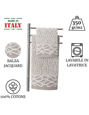 Par de toallas faciales y de invitados ARABESCO