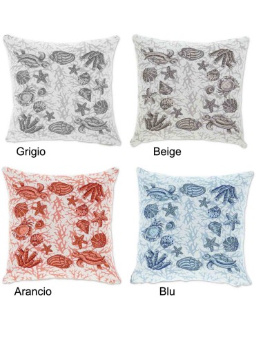 Housse coussin Chenille pour canapé CONCHIGLIE