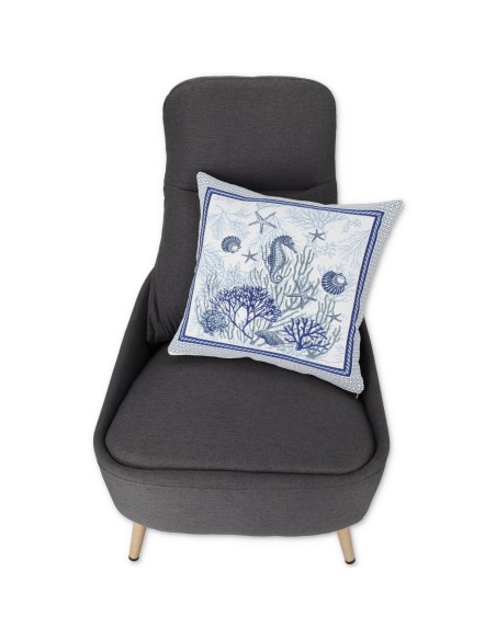 Housse coussin Chenille pour canapé CORALLO