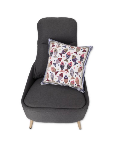 Housse coussin Chenille pour canapé PESCI