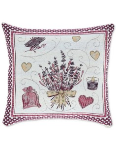 Chenille Kissenbezug für Sofa LAVANDA