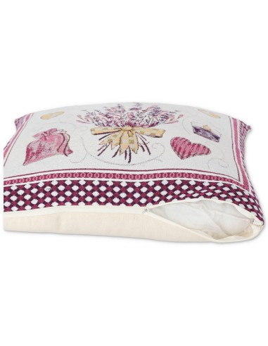 Chenille Kissenbezug für Sofa LAVANDA