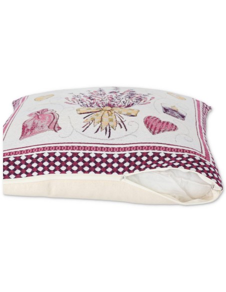 Chenille Kissenbezug für Sofa LAVANDA