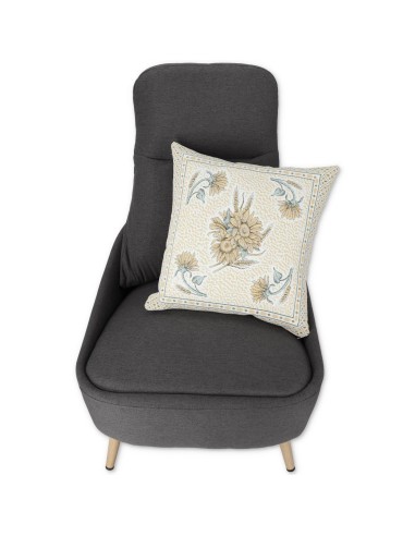 Housse coussin Chenille pour canapé GIRASOLE