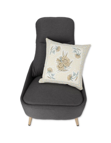 Housse coussin Chenille pour canapé GIRASOLE