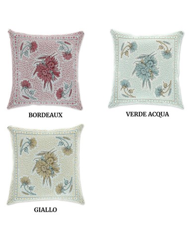 Housse coussin Chenille pour canapé GIRASOLE