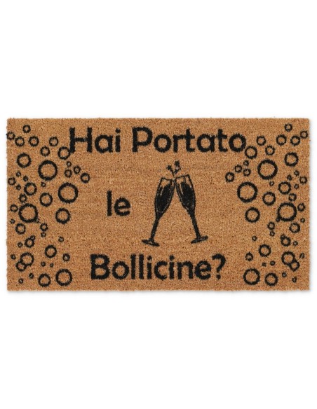 Felpudo rectangular en cm coco. 40X70 ALLEGRO BOLLICINE