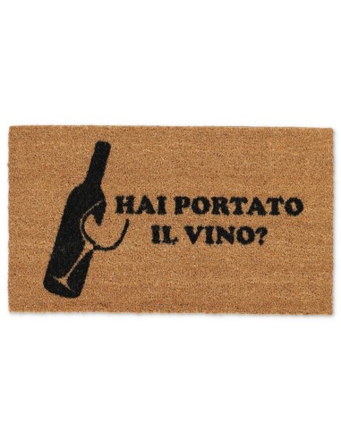 Zerbino Rettangolare in cocco cm. 40X70 ALLEGRO VINO NEW naturale